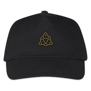 Triquetra noeud celtique triangle cercle trinité - Casquette de baseball Enfant - noir - Devant