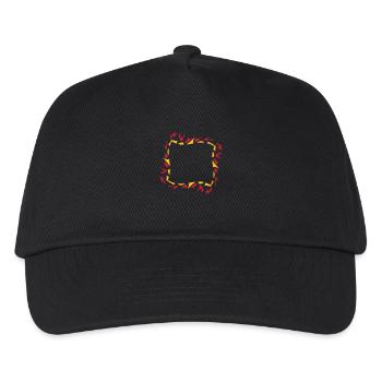 Abstrait feu flamme structure - Casquette de baseball Enfant - noir - Devant