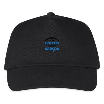 Signature evg mariage - Casquette de baseball Enfant - noir - Devant