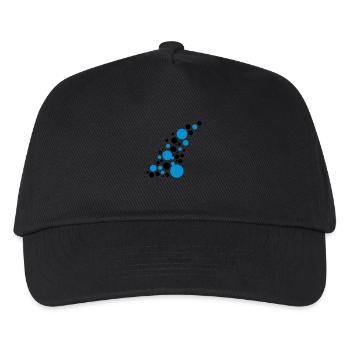 Circle points pattern design - Kids’ Baseball Cap - black - Front