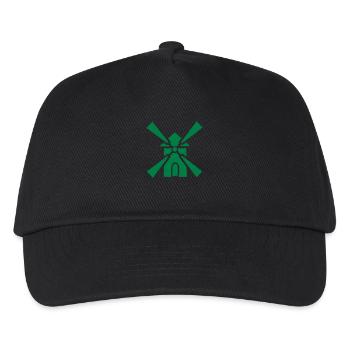 Mühle Zeichnungssymbol der Windmühle, Müller - Kinder Basecap - Schwarz - Vorne