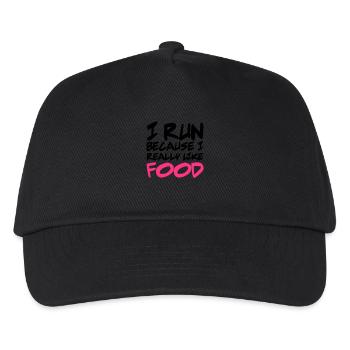 Run - Kids’ Baseball Cap - black - Front