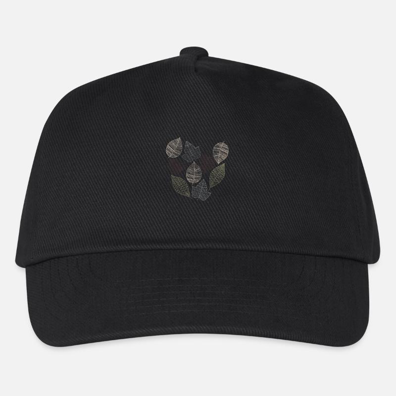 blätter - Kinder Basecap - Schwarz