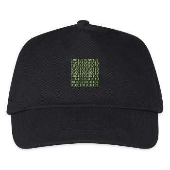 10010101 Zahlen muster hacker computer programmier - Kids’ Baseball Cap - black - Front
