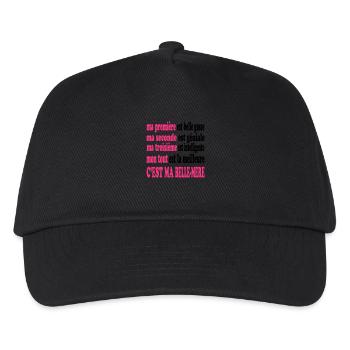 Ma belle-mère est belle - Kinder Basecap - Schwarz - Vorne