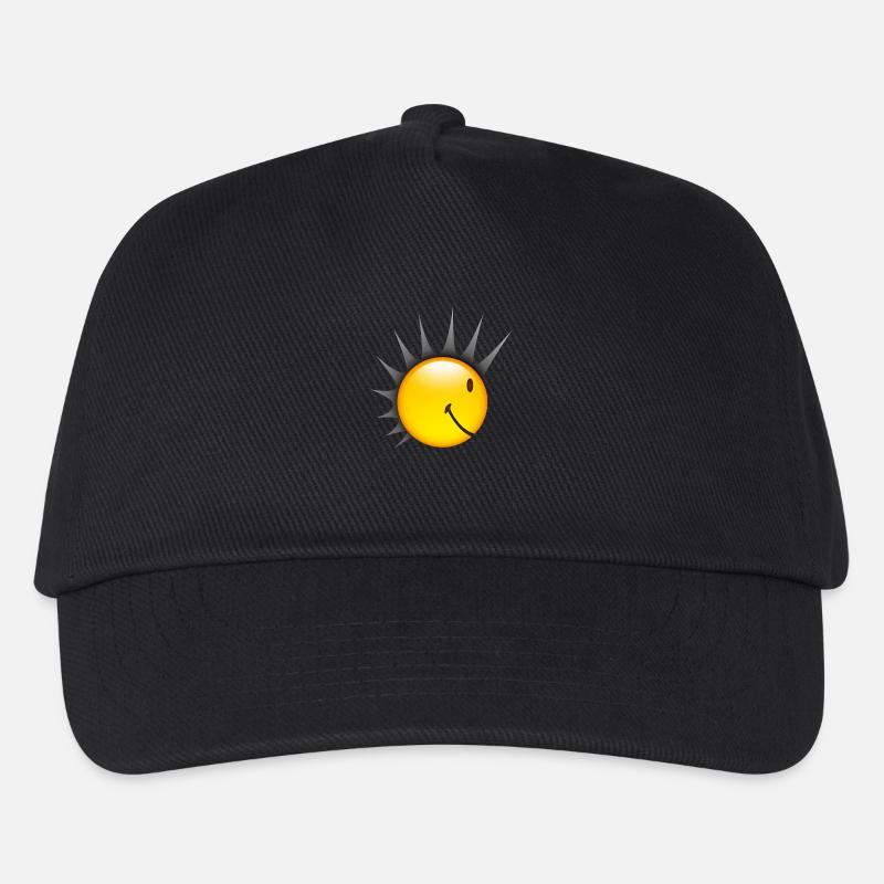 Smiley Punk Side - Kinder Basecap - Schwarz