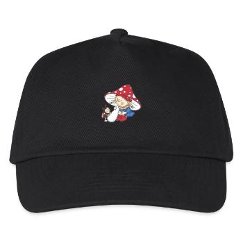 Wichtel_06 - Kinder Basecap - Schwarz - Vorne