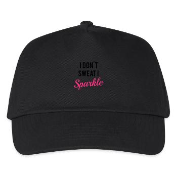 I don't sweat I sparkle - Kids’ Baseball Cap - black - Front