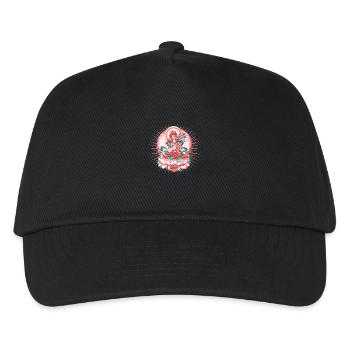 Tara - Tibet Buddhismus, Lotus, Meditation, Yoga, Om - Kinder Basecap - Schwarz - Vorne