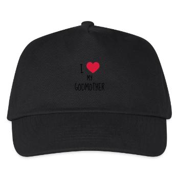 Patin / Pate / Patentochter / Patensohn - Kinder Basecap - Schwarz - Vorne