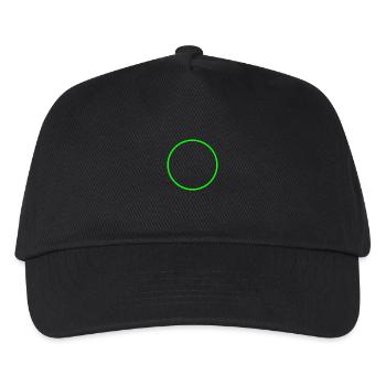 Circle ring shape icon green - Kids’ Baseball Cap - black - Front