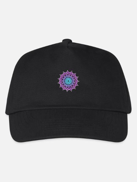 Mandala - Kinder Basecap - Schwarz
