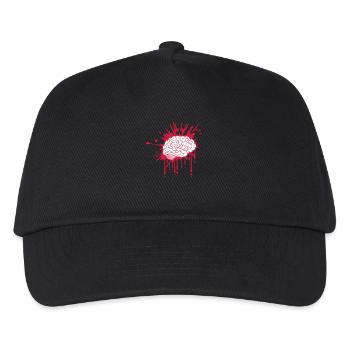 Bloody brain design - Kids’ Baseball Cap - black - Front