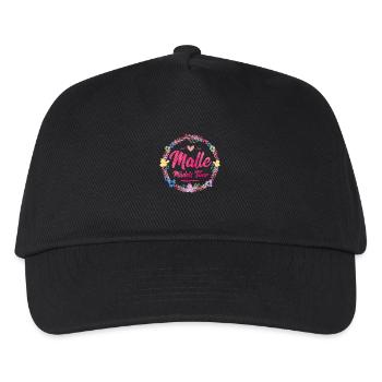 malle maedels tour - Kinder Basecap - Schwarz - Vorne