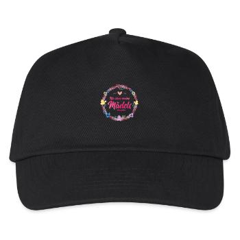 nie ohne meine maedels blumen - Kinder Basecap - Schwarz - Vorne