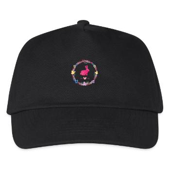 hase kranz - Kinder Basecap - Schwarz - Vorne