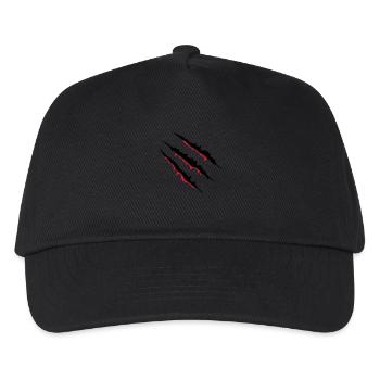 krallen_002 - Kinder Basecap - Schwarz - Vorne