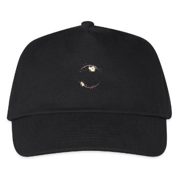 flower circle - Kinder Basecap - Schwarz - Vorne