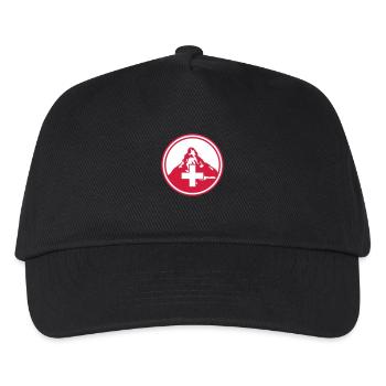 matterhorn mountain swiss - Kinder Basecap - Schwarz - Vorne