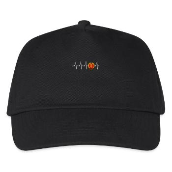 Original Ossi: Ossi-Kult DDR Herzschlag Herzlinie - Kinder Basecap - Schwarz - Vorne