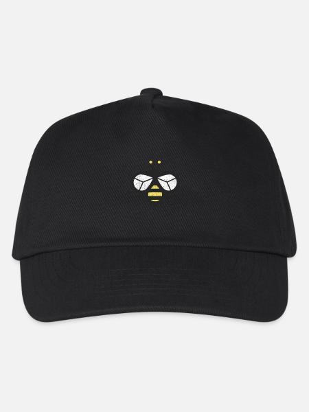 Bienen Design - Kinder Basecap - Schwarz