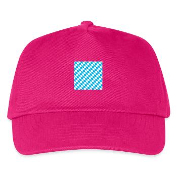 Bayern Bayrisch Bayern Flagge Rauten Karo - Kinder Basecap - Fuchsia - Vorne