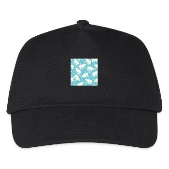 Eisbär - Kinder Basecap - Schwarz - Vorne
