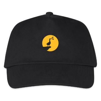 Design moon goose goose - Kids’ Baseball Cap - black - Front