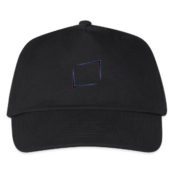 Cadre effet 3D - Casquette de baseball Enfant - noir - Devant