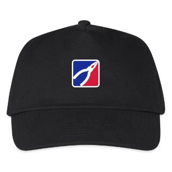 Zange Werkzeug Logo - Kinder Basecap - Schwarz - Vorne