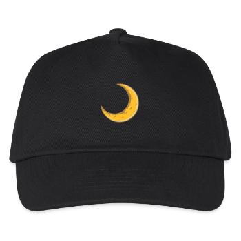 Moon Design Sickle Moon - Kids’ Baseball Cap - black - Front