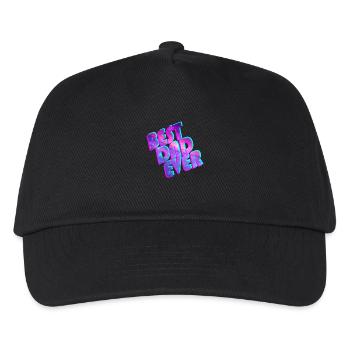 Best Dad Ever Space - Kids’ Baseball Cap - black - Front