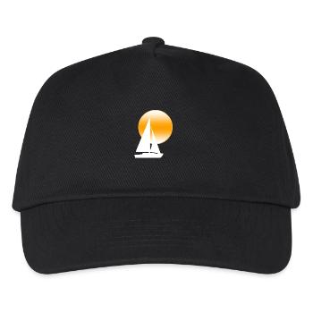 Voile - Casquette de baseball Enfant - noir - Devant