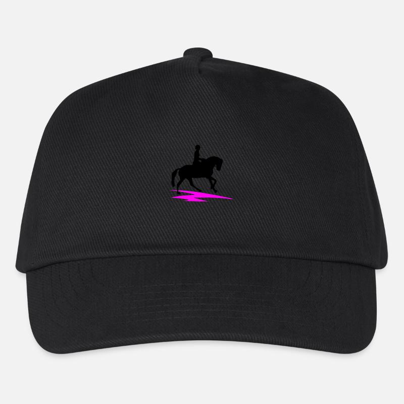 Pferd - Kinder Basecap - Schwarz