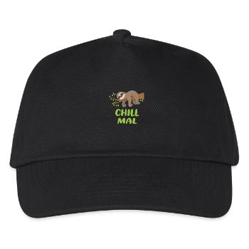 Chill Mal - sloth on a branch! - Kids’ Baseball Cap - black - Front