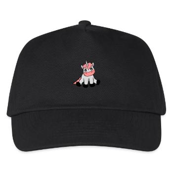 Licorne mignonne sédentaire - Casquette de baseball Enfant - noir - Devant
