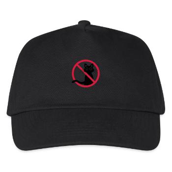 Chat noir interdit - Casquette de baseball Enfant - noir - Devant