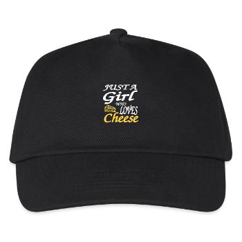 Fromage - Casquette de baseball Enfant - noir - Devant