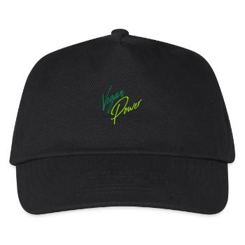 Vegan Power Handwriting - Kids’ Baseball Cap - black - Front