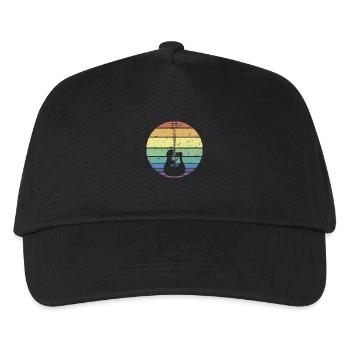 Retro Acoustic Guitar Guitarist Guitar Player Gift - Kids’ Baseball Cap - black - Front