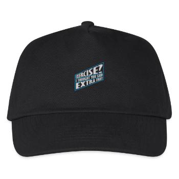 Exercice Extra Fries Citation - Casquette de baseball Enfant - noir - Devant