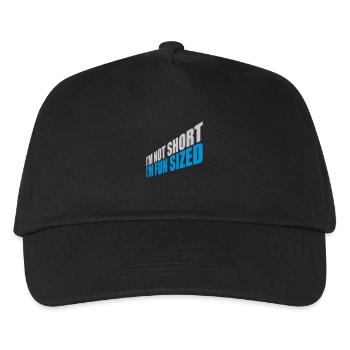 Not short fun sized - Kids’ Baseball Cap - black - Front