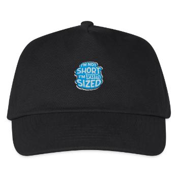 Not short fun sized - Kinder Basecap - Schwarz - Vorne