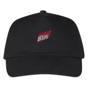 boring life without me - Kids’ Baseball Cap - black - Front
