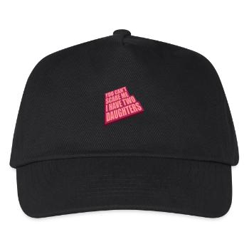 J’ai deux filles - Casquette de baseball Enfant - noir - Devant