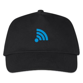 Symbol Verbindung gut Wifi - Kinder Basecap - Schwarz - Vorne