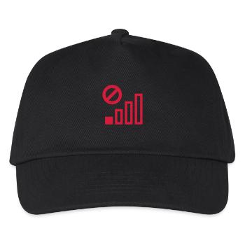 Coverage poor cellular connection - Kids’ Baseball Cap - black - Front