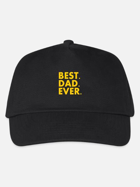 Best dad ever - Kinder Basecap - Schwarz