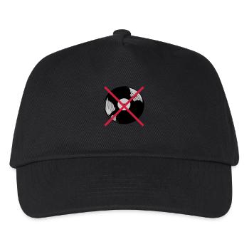 Musique de disque vinyle interdite - Casquette de baseball Enfant - noir - Devant