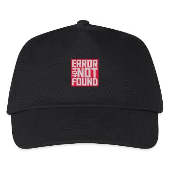 Error 404 not found - Kids’ Baseball Cap - black - Front